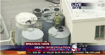 2月19日，警方在洛杉矶一家酒店顶层水箱里发现蓝可儿的尸体。
